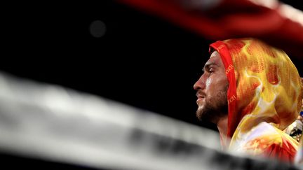 Vasyl Lomachenko, champion du monde poids plumes WBO, lors d'un combat,&nbsp;le 5 août 2017 à Los Angeles, en Californie. (SEAN M. HAFFEY / GETTY IMAGES NORTH AMERICA / AFP)