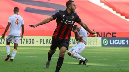 Amine Gouiri s'est intégré à merveille à Nice. (VALERY HACHE / AFP)