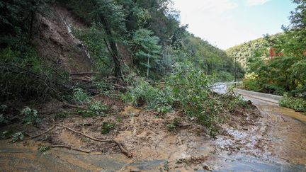 L'Ardèche avait déjà connu de fortes intempéries en octobre 2023. (FABRICE HEBRARD / MAXPPP)