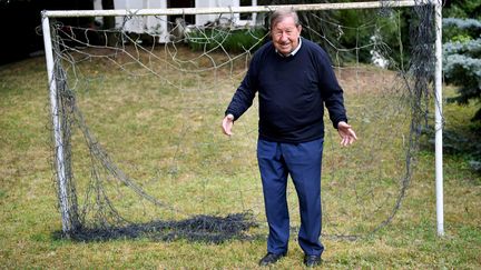 Guy Roux, ancien entraineur de l'AJA, à Auxerre (Yonne), le 9 octobre 2018. (J?R?MIE FULLERINGER / MAXPPP)