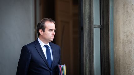 Le ministre français des Armées Sébastien Lecornu, le 13 septembre 2023 à l'Elysée, à Paris. (XOSE BOUZAS / HANS LUCAS / AFP)