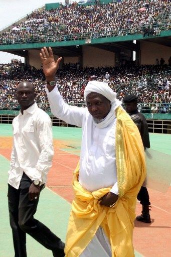 Mahmoud Dicko, le président du Haut Conseil islamique du Mali, le 12 août 2012 à Bamako. (AFP PHOTO / HABIBOU KOUYATE )