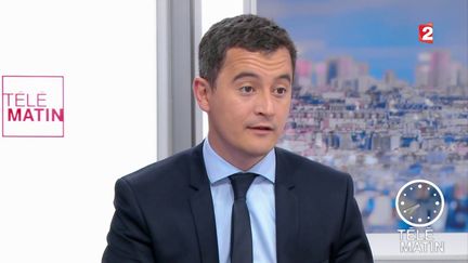 Gérarld Darmanin,&nbsp;ministre de l'Action et des comptes publics, lors des "4 Vérités" sur France 2,&nbsp;le 1er juin 2017. (FRANCE 2)