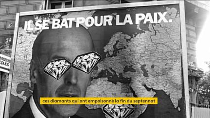 Une affiche électorale de Valéry Giscard d'Estaing en 1981 détournée (FRANCEINFO)