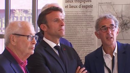 À l’occasion des commémorations de la Rafle du Vel d’Hiv, Emmanuel Macron a prononcé un discours contre l’antisémitisme rampant, dimanche 17 juillet. Le chef de l’État a inauguré un nouveau lieu de mémoire, à Pithiviers, dans le Loiret. (FRANCEINFO)