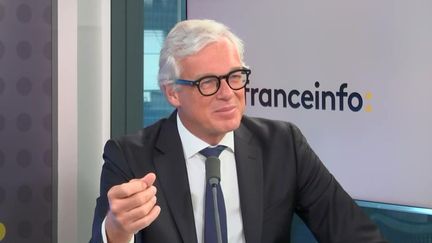 Bertrand Dumazy, PDG d'Edenred, le 30 mai 2023. (FRANCEINFO / RADIO FRANCE)