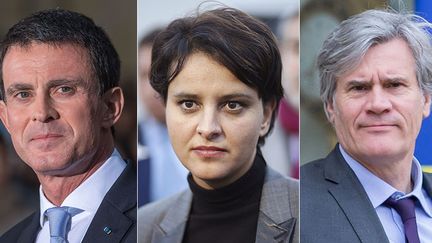 Manuel Valls, Najat Vallaud-Belkacem, Stéphane Le Foll et Marisol Touraine (de gauche à droite). (AFP)