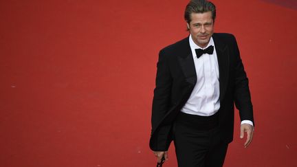 L'acteur américain Brad Pitt était à la présentation du film Once Upon a Time...In Hollywood au 72e Festival de Cannes.&nbsp; (CHRISTOPHE SIMON / AFP)