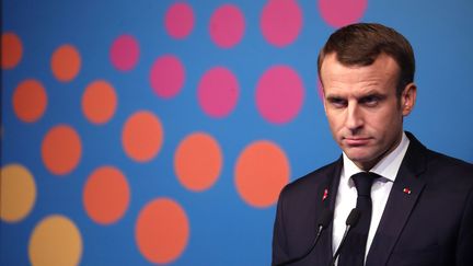 Emmanuel Macron lors du sommet du G20 à Buenos Aires (Argentine), le 1er décembre 2018. (LUDOVIC MARIN / AFP)