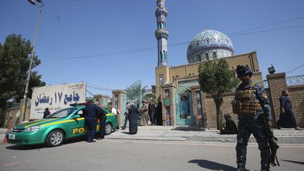 Des policiers à Bagdad, en Irak, le 22 mars 2019. (AHMAD AL-RUBAYE / AFP)