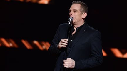 Le chanteur Garou lors de la 33e édition du Téléthon au Parc de la Villette à Paris, le 6 décembre 2019.&nbsp; (LIONEL GUERICOLAS / MPP / SIPA)