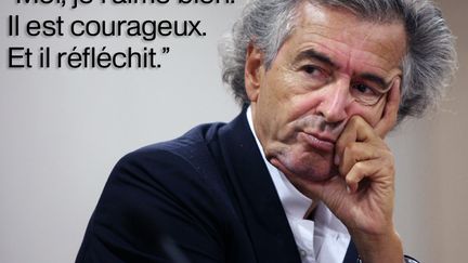 Le philosophe Bernard-Henri L&eacute;vy,&nbsp;le 29 ao&ucirc;t 2013, sur RMC. (  MAXPPP)