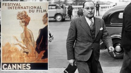 Jean Zay et l'affiche du Festival de Cannes 1939, annulé
 (AFP)