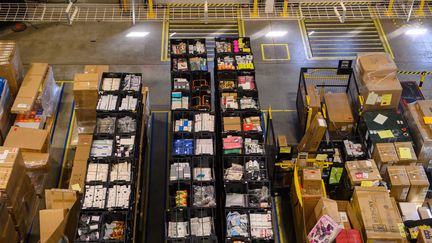 An Amazon logistics platform in Sülzetal (Germany), September 7, 2023. (KLAUS-DIETMAR GABBERT / DPA / AFP)