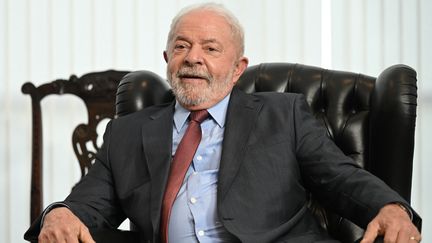 Le président du Brésil, Lula, le 2 janvier 2023, à Brasilia. (EVARISTO SA / AFP)