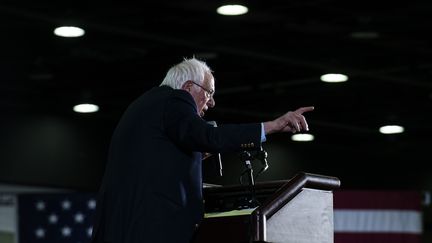 Le candidat aux primaires démocrates Bernie Sanders, le 6 mars 2020 à Detroit (Michigan). (BRITTANY GREESON / GETTY IMAGES NORTH AMERICA / AFP)