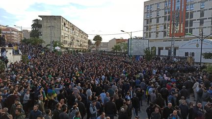 Manifestation contre l'élection présidentielle à Tizi Ouzou, le 12 décembre 2019. (- / USER'S NAME)