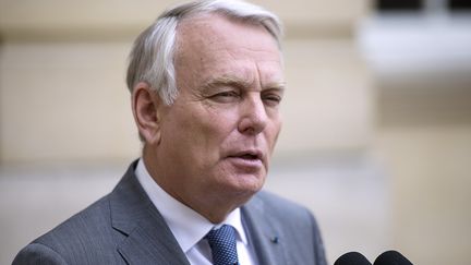 Jean-Marc Ayrault pr&eacute;sente la r&eacute;forme de la politique familiale, lundi 3 juin 2013, &agrave; l'h&ocirc;tel Matignon (Paris). (FRED DUFOUR / AFP)