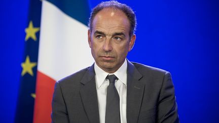 Le pr&eacute;sident d&eacute;missionnaire de l'UMP, Jean-Fran&ccedil;ois Cop&eacute;, lors d'une conf&eacute;rence de presse &agrave; Paris, le 24 avril 2014. (NICOLAS MESSYASZ / SIPA)