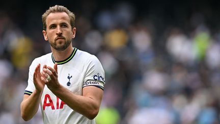 Harry Kane avec Tottenham le 20 mai 2023 à Londres, lors d'un match contre Brentford. (GLYN KIRK / AFP)