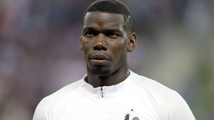 Paul Pogba lors du match amical France-Italie, à Nice, le 1er juin 2018.&nbsp; (CLAUDE PARIS/AP/SIPA / AP)