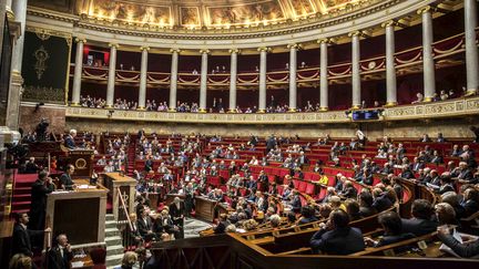 Une séance de questions à l'Assemblée nationale, à Paris, le 11 octobre 2016. (HAMILTON / REA)