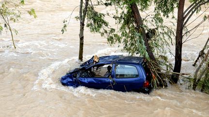 &nbsp; (Lodève inondée après le passage des orages le 13 septembre 2015©MAXPPP)