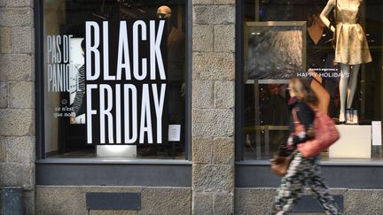 Black Friday illustration, le 24 novembre 2017. (DAMIEN MEYER / AFP)