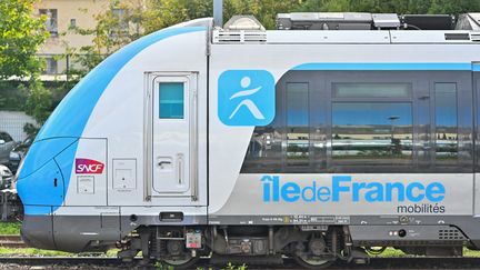 Une rame d'un transilien à Versailles, le 14 novembre 2023. (HENRIQUE CAMPOS / HANS LUCAS / AFP)