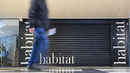 Un magasin de l'enseigne Habitat à Rennes, en Ille-et-Vilaine, le 5 janvier 2024. (DAMIEN MEYER / AFP)