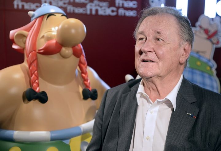 Albert Uderzo &agrave; Paris le 2 octobre 2013, &agrave; l'occasion de la sortie de l'album Asterix chez les Pictes. (BERTRAND GUAY / AFP)