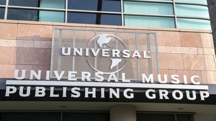 Siège social d'Universal Music Group à Santa Monica (Californie). (VALERIE MACON / AFP)