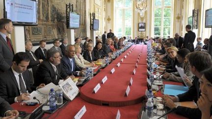 Le projet de loi de finances sera examiné mercredi en conseil des ministres. (PHILIPPE WOJAZER / POOL / AFP)