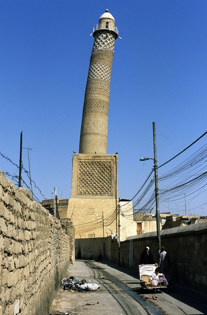 Le "minaret penché" à Mossoul en 2009
 (Thierry Br / Godong / Photononstop / AFP)