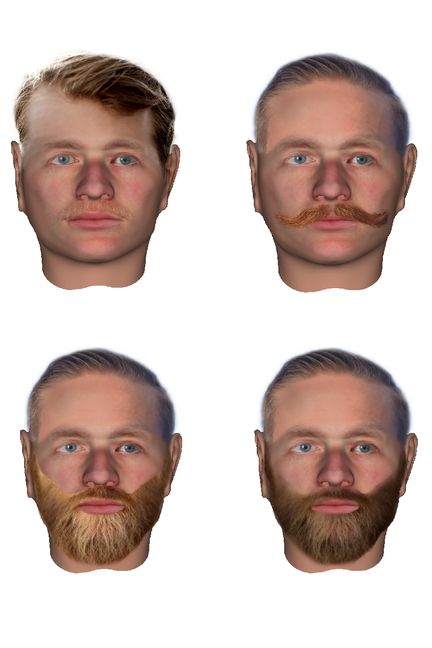 Une reconstitution du visage du sergent&nbsp;Claude Fournier. (PÔLE JUDICIAIRE DE LA GENDARMERIE NATIONALE)