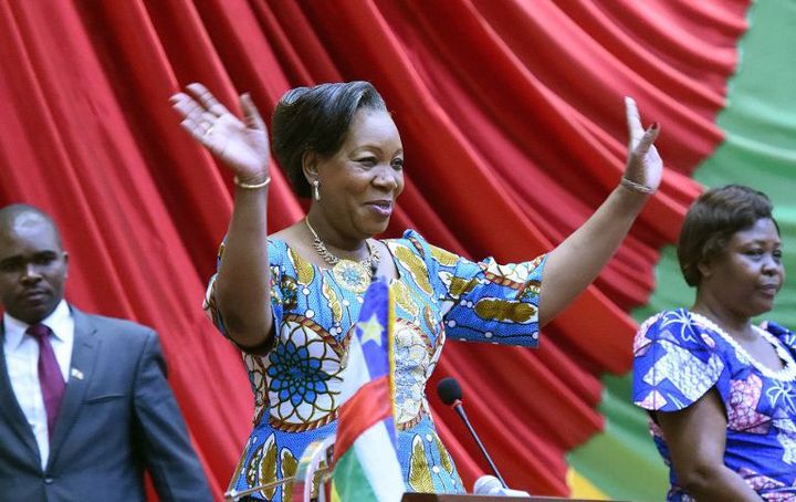 La présidente de la transition, Catherine Samba Panza, demande à la communauté internationale de prendre ses responsabilités pour la réussite de la transition centrafricaine (Photo AFP/Issouf Sanogo)