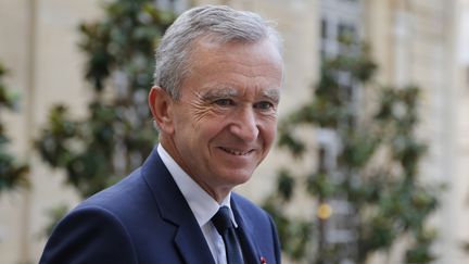 Le PDG du groupe de luxe LVMH, Bernard Arnault, le 5 septembre 2012 &agrave; Matignon (Paris). (FRANCOIS GUILLOT / AFP)