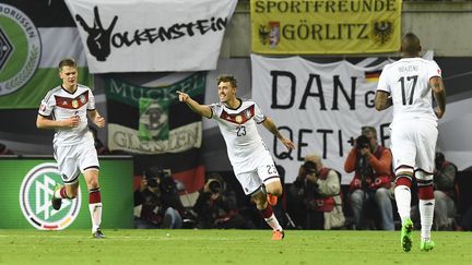 Max Kruse marque le but vainqueur de l'Allemagne face à la Géorgie (TOBIAS SCHWARZ / AFP)