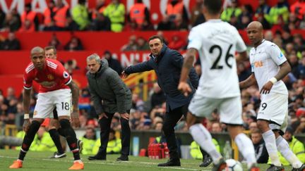 Manchester United s'est imposé 2-0 face à Swansea. (LINDSEY PARNABY / AFP)