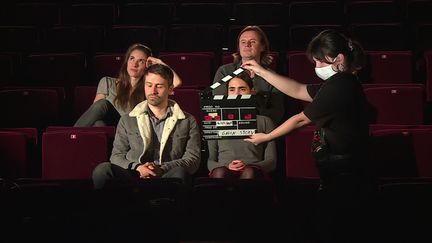 Tournage de la&nbsp;web-série "Insoutenables longues étreintes" au Théâtre de la Cité à Toulouse (France Télévisions / France 3 Occitanie)