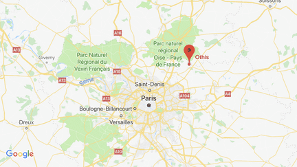 Un couple de policiers, qui n'était pas en service, a été victime d'une agression, le 4 juillet 2018, à Othis (Seine-et-Marne). (GOOGLE MAPS)