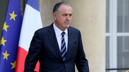 Le ministre de l'Agriculture, Didier Guillaume, le 30 octobre 2019 à la sortie du palais de l'Elysée, à Paris.&nbsp; (LUDOVIC MARIN / AFP)