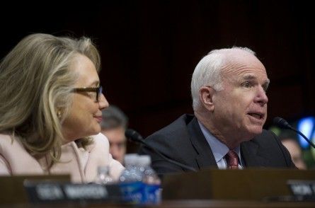 Hillary Clinton et John McCain. (AFP)