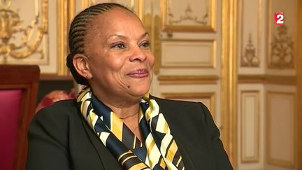 L'ex-ministre de la Justice, Christiane Taubira, le 22 janvier 2016. (FRANCE 2)