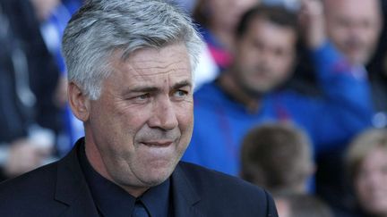 L'ancien entra&icirc;neur de Chelsea et futur entra&icirc;neur du PSG Carlo Ancelotti, ici &agrave; Liverpool, le 22 mai 2011. &nbsp; (TIM HALES / AP / SIPA)