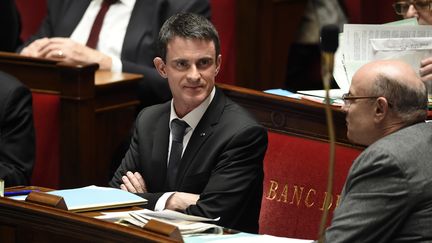 Le Premier ministre Manuel Valls, le 20 janvier 2016 &agrave; l'Assembl&eacute;e nationale. (ERIC FEFERBERG / AFP)