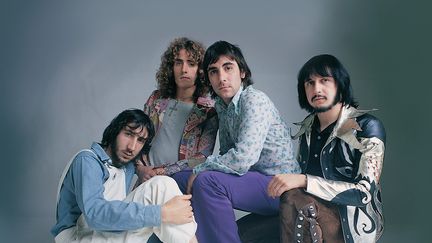 Les Who en 1971. De gauche à droite : Pete Townshend, Roger Daltrey, Keith Moon, et John Entwistle (Trinifold Archive)