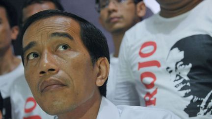 Joko Widodo lors d'une conférence de presse à Jakarta, le 11 avril 2014. (AFP PHOTO / BAY ISMOYO)