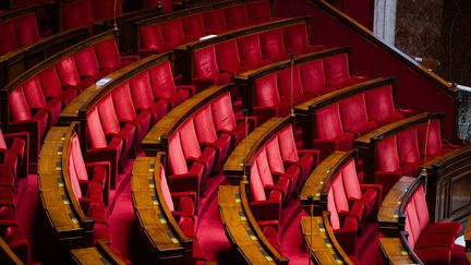 Le 9 juin 2024, Emmanuel Macron décide de dissoudre l'Assemblée nationale après l'échec de son parti aux élections européennes. (AMAURY CORNU / AFP)