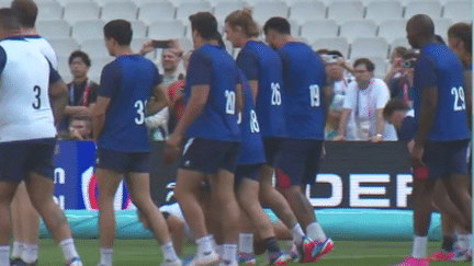 Coupe du monde de rugby : dernier entraînement du XV de France avant d’affronter les All Blacks (FRANCEINFO)